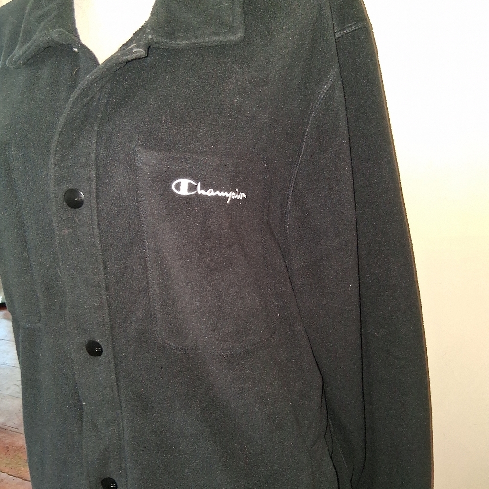 *bogo* Champion Men's Black Fleece Jacket - Picture 3 of 5